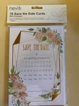 Wedding Save The Date Cards, with envelopes, 10 pack