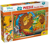 Liscianigiochi DF Plus Enfants, 86498, DISNEY Puzzle Double Face 24 pièces RE LEONE