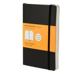 Moleskine Classic Notebook Pocket, Linjeret, Soft Cover Sort