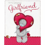 Me to You For My Girlfriend Love Heart Valentine's Day Large Greeting Card New