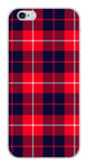 Coque en silicone imprimée compatible Apple iPhone 6 iPhone 6S Tartan Rouge 2