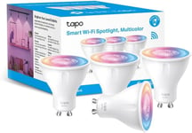 Tapo Smart Wi-Fi Spotlight, Multicolour GU10 LED Bulbs, White Tunable, 16...