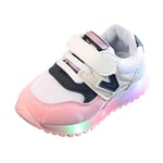 Morbuy Sport Baby Shoes, Unisex Sneakers Flat Running Walking School Shoes LED Light Kids Comfortable Soft Luminous Casual Children's Shoes (3.5 UK/TAG 21, Pink)