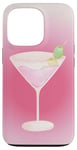 Coque pour iPhone 13 Pro Esthétique Rose Matrini Y2K Dirty Martini Lover Olive