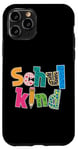 Coque pour iPhone 11 Pro Inscription scolaire colorée