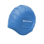 Endless EL1023 Casquette de Natation Confortable en Silicone avec Poches Auriculaires ergonomiques | Casquette entièrement élastique imperméable pour Cheveux Longs et Courts avec Bord épais | pour