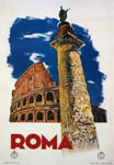 TV78 Vintage 1935 Roma Rome Italian Italy Travel Tourism Poster Re-Print - A2+ (610 x 432mm) 24" x 17"