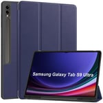 Samsung Galaxy Tab S9 Ultra X910    Tri-Fold PU Case    Navy