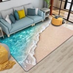 (14-40x60cm 16x24 tuumaa)Beach Waves 3D-painetut matot olohuoneeseen Lastenhuoneen matto Keittiömatto Lattiamatot Moderni eteinen matto Koti Kylpyhuone matot