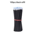 100 st/lot 0,5 mm Gel Pen Raderbar Pen Refill Rod Set Blue Blac Black 100PCS