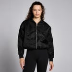 MP Women's Lifestyle Nylon Bomber Jacket - Black - XXL