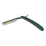 Dovo Straight Razor Black Star Pakka Wood Green