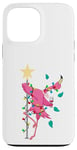 iPhone 13 Pro Max Pink Flamingo Christmas Case