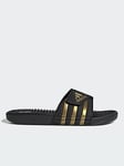 adidas Adissage Slides - Black, Black, Size 9, Men