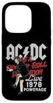 Coque pour iPhone 14 Pro AC/DC Rock and Roll Damnation Live 1978 Powerage