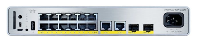 CISCO – Catalyst 9000 Compact Switch 12-Port PoE (C9200CX-12P-2XGH-E)