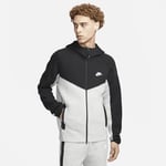 Nike FB7921-064 Tech Fleece Sweatshirt Men's DK GREY HEATHER/BLACK/WHITE Size 3XL-T