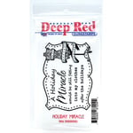 Deep Red Stamps Deep Red Cling Stamp 2 x 3-inch, Multi-Colour, 0.64 x 7.62 x 13.97 cm