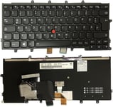 Clavier Allemand Keyboard QWERTZ Backlit pour Lenovo ThinkPad X230S,X240,X240S,X250,X260,X270,A275 04X0189 04X0227 0C43994 0C44032 CS13XBL-84D0 Keyboard Backlit Laptop