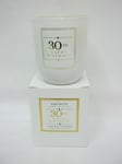 Xquisite Spring Cotton Scented Candle Glass Jar 30 th Happy Birthday DC003