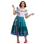 Encanto Costumes, Official Disney Encanto Mirabel and Dolores Deluxe Adult Costumes, Mirabel, (4-6)