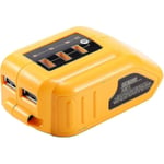 Dcb090 USB-adapterersättning för alla Dewalt 10,8v/14,4v/18v Li-ion-batterier USB-laddare Power Insert för Dewalt Xr Max Dcb200 Dcb201 Dcb180 Dcb120