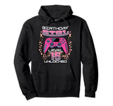 15th Birthday Gaming Gift Girl Age 15 Year Old Gamer Girls Pullover Hoodie