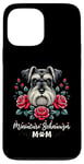 iPhone 13 Pro Max Roses Flowers Miniature Schnauzer Mom Schnauzers Case