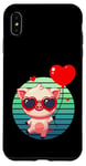 Coque pour iPhone XS Max Saint Valentin Porcinet Cœur Amoureux Amour Ballon Mignon