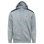 Nike Luvtröja NSW Fleece FZ - Grå/Navy, storlek XX-Large