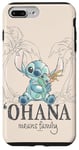 Coque pour iPhone 7 Plus/8 Plus Disney Lilo & Stitch Ohana Means Family Cute Hug Sketch