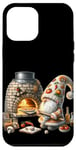 Coque pour iPhone 12 Pro Max Pizza Baker Dad Gnome With Hot Stone Pizza Oven Italy Travel