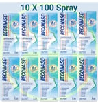 10 x Beconase 8 In 1 Hayfever Relief/Congestion Relief Nasal Spray For Adults.