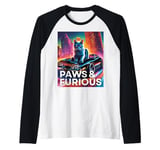 Paws & Furious Cat Lover Design for Cat Moms and Dads Raglan Baseball Tee