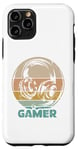 iPhone 11 Pro Retro Gamer Headphones Vintage Gaming Symbol Logo Case