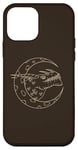 Coque pour iPhone 12 mini Lune lunaire avec dragon