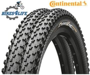 2 Continental Cross King 26 x 2.0 Wired Performance Cycle Tyres