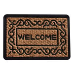 HUANGDANSEN Doormat Anti-Slip Front Door Rectangular Welcome Mat Kitchen Door Mat Hotel Rolling Border 5D Decorative Carpet