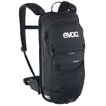 EVOC STAGE 6, bike backpack (reinforced shoulder straps, airflow system, PFC-free, light and compact, trekking backpack, ideal for mountain bikers, One Size), black