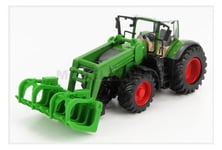 BURAGO BU31635 Fendt - Vario 1050 Tractor With Avant Grappin 2016 - Vert Gris R