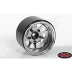 [FR] Rc4Wd Deep Dish Wagon 1.55 Stamped Steel Beadlock Wheels (Chrome) - RC4ZW02