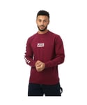 Vans Mens Sweatshirt in Burgundy Cotton - Size Small