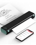 Phomemo M08F Imprimante Portable, Imprimante Compacte Thermique sans Encre, Compatible avec Les Bluetooth avec Smartphone, USB avec Tablette/Mac