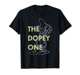 Disney Snow White Dwarf Dopey The Dopey One Outlined C1 T-Shirt