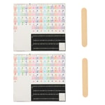 Simple Piano Stickers Keyboard Decals Childrens Note Chart Staff g