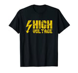 Danger Warning Electricity | High Voltage Helloween Costume T-Shirt