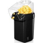 Machine a Pop corn à Air Chaud 1200W,Ménages, Poping Rapide En 2 Minutes,Sans Graisse Ni Huile,Incl. CuillèRe à Mesurer De MaïS,Design Compact, Pour