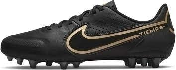 Nike Mixte Tiempo Legend 9 Academy AG Artificial-Grass Soccer Cleat, Black/Black-Anthracite-Metallic Gold, 47 EU