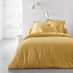 TODAY Housse de Couette 240X260 2 Personnes Coton Ocre