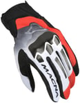 Macna Gants de Moto Mana L Blanc/Rouge